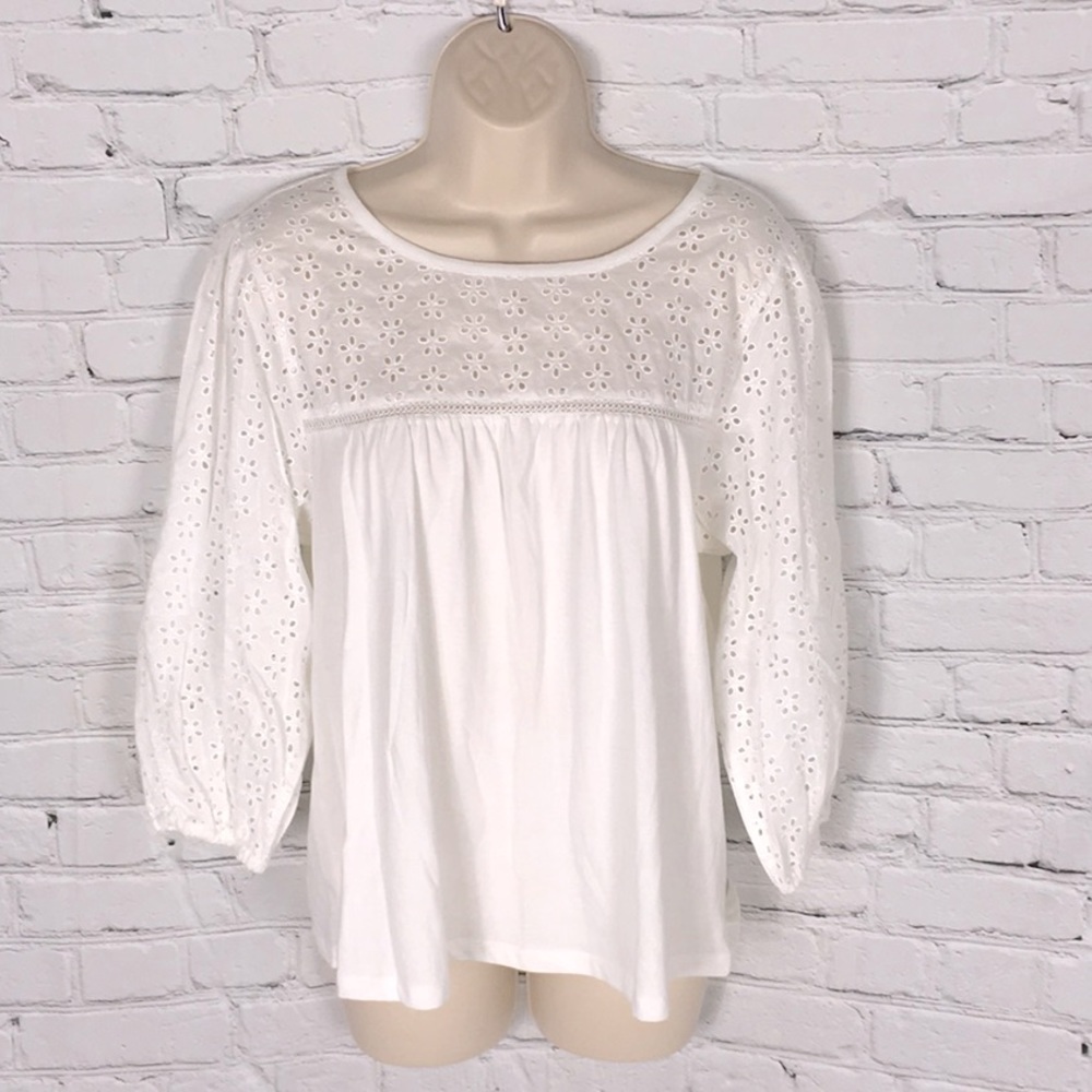 J.Crew Eyelet Top - perfect for spring and summer! EUC.